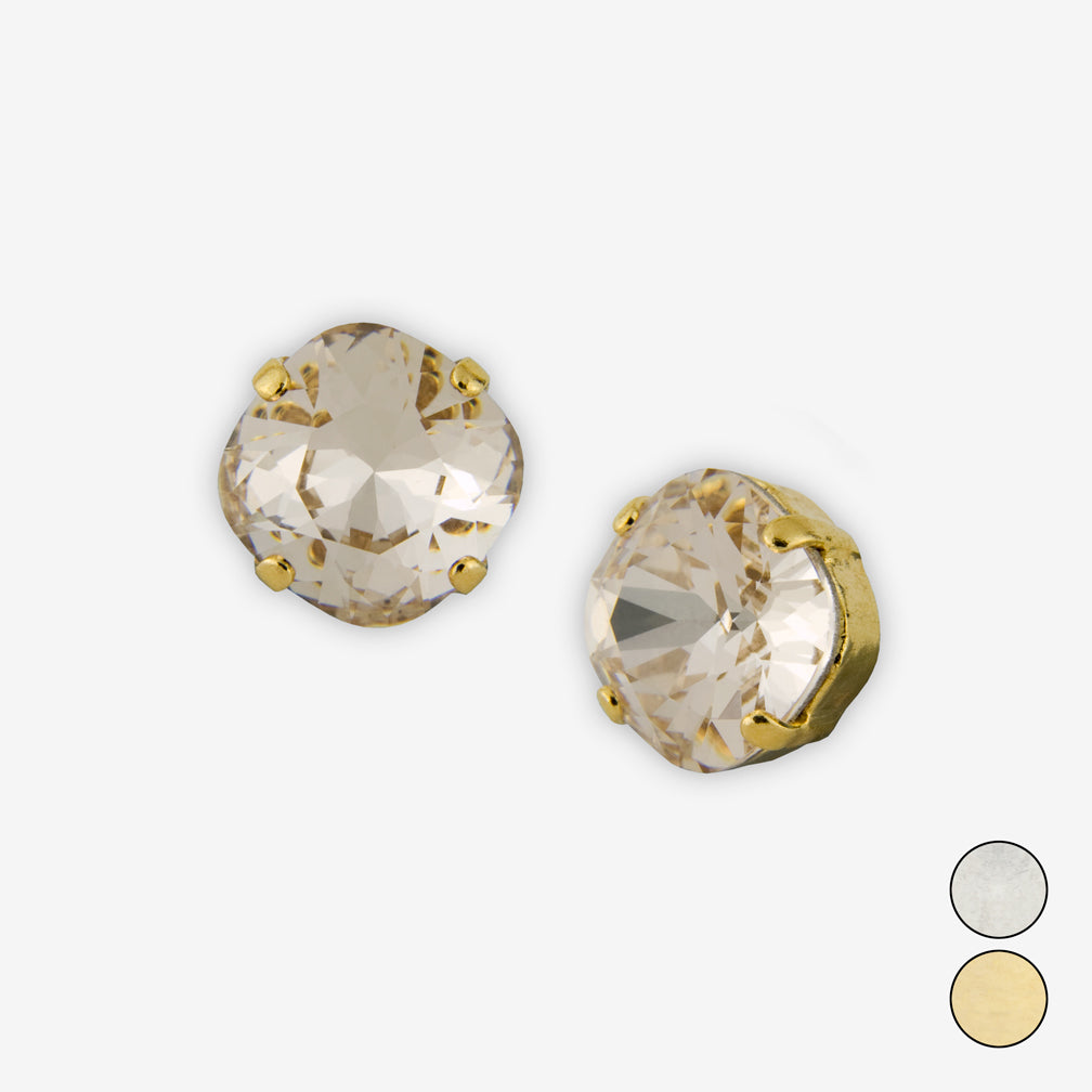 Noon Designs: Earrings: Small Dazzling Stud, Silk
