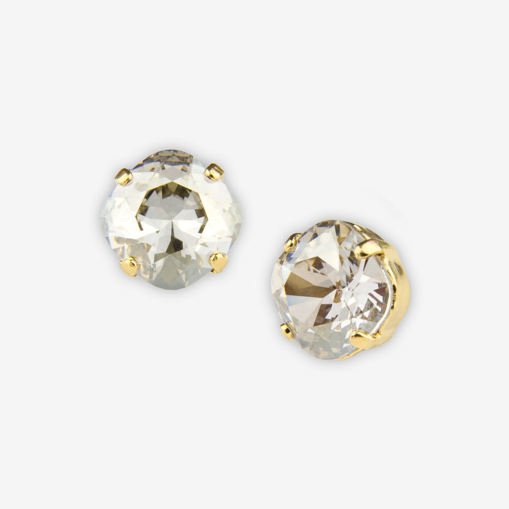 Noon Designs: Earrings: Small Dazzling Stud, Silverdust