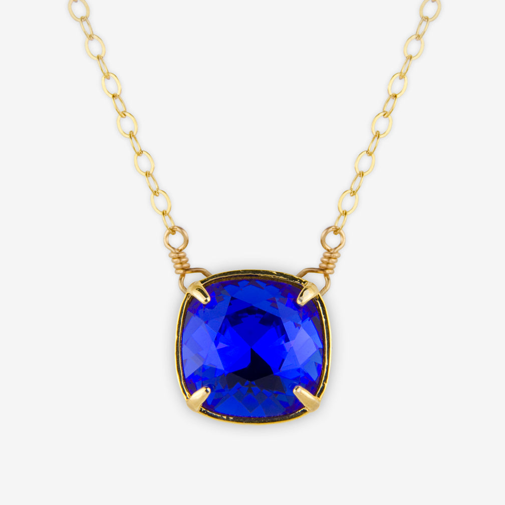 Noon Designs: Necklace: Nouveau Swarovski, Royal Blue