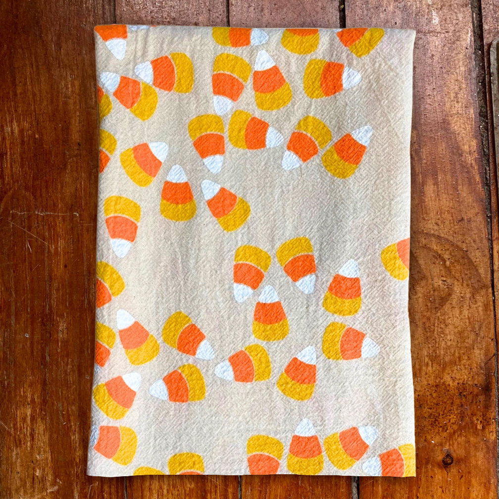 Noon Designs: Tea Towel: Candy Corn