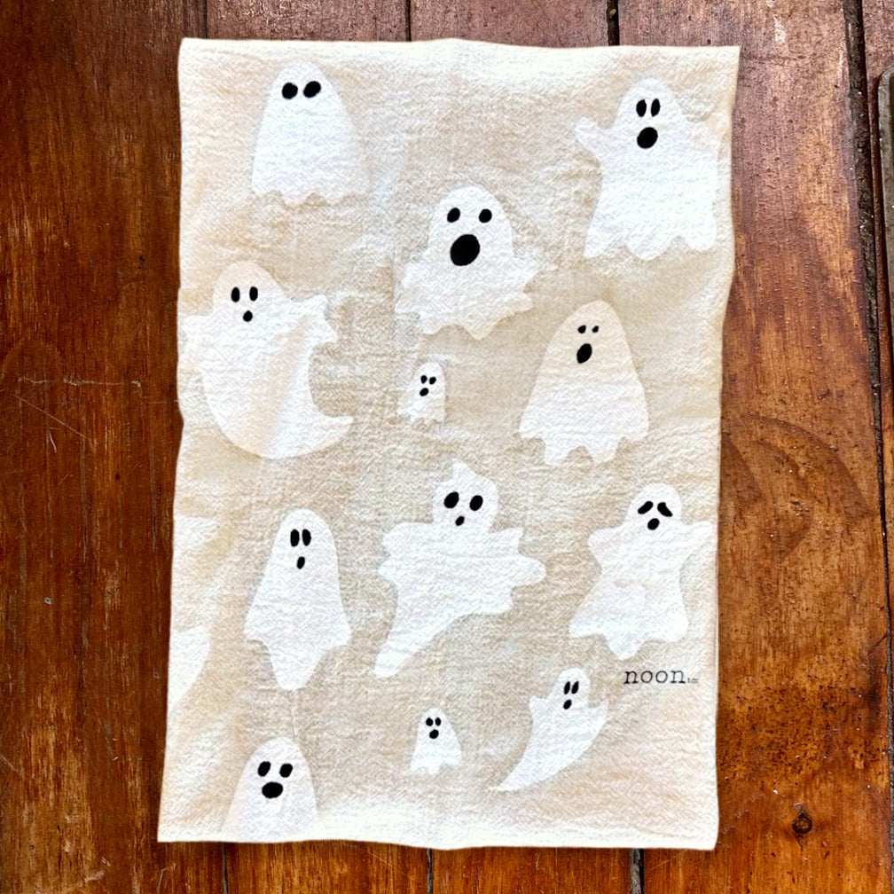 Noon Designs: Tea Towel: Ghosts