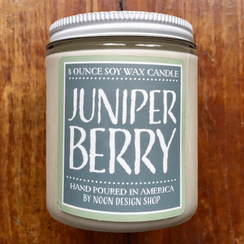 Noon Designs: Soy Candle: Juniper Berry