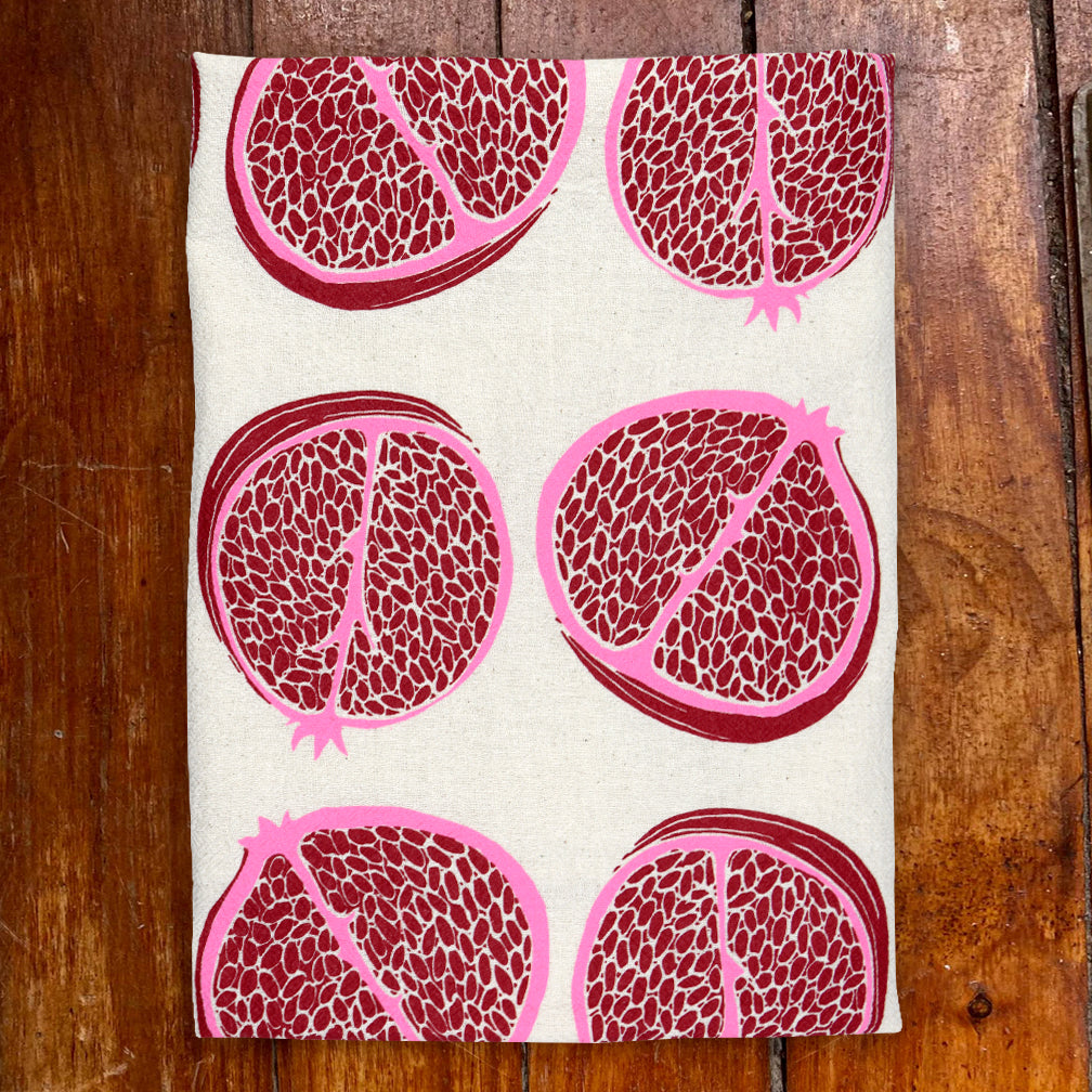 Noon Designs: Tea Towel: Pomegranate