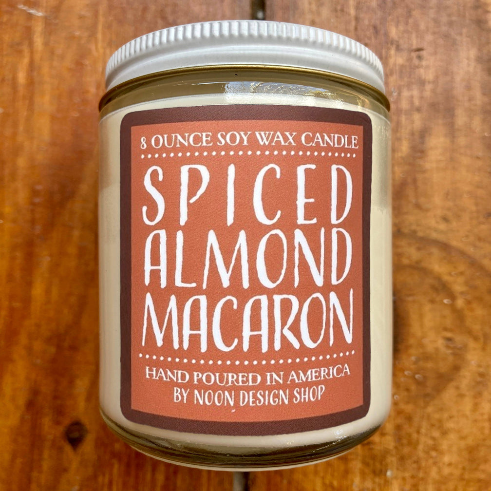 Noon Designs: Soy Candle: Spiced Almond Macaron