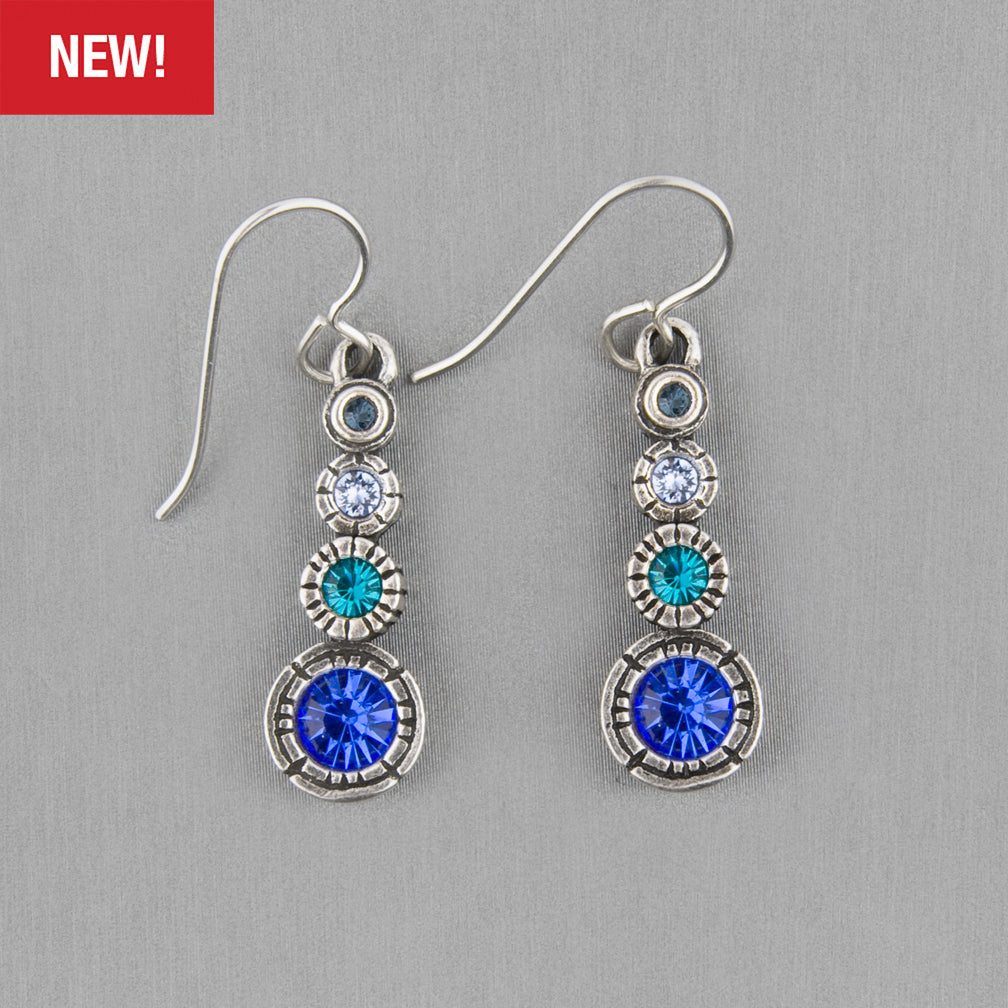 Patricia Locke Jewelry: Cripton Castles Earrings in True Blue