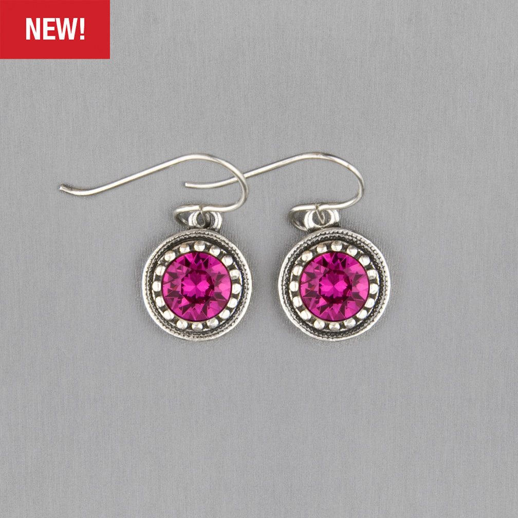 Patricia Locke Jewelry: Lighthouse Earrings in Fuchsia