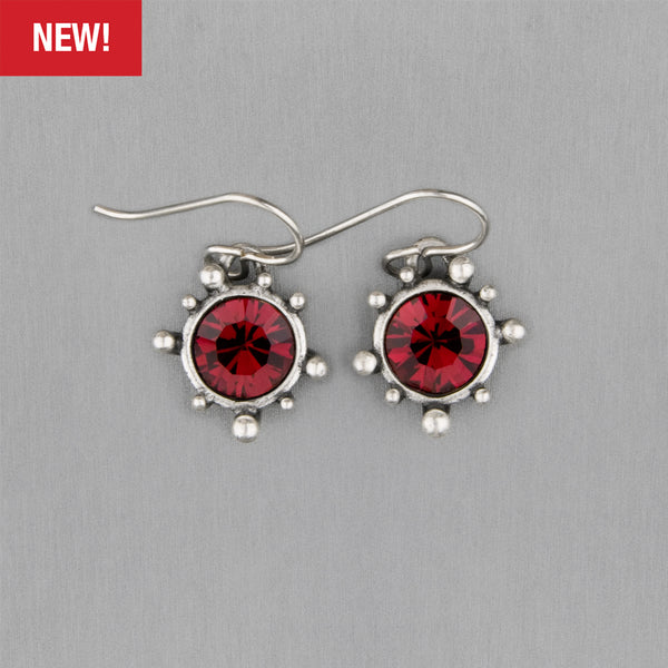 Patricia Locke Jewelry: Exbury Earrings in Ruby