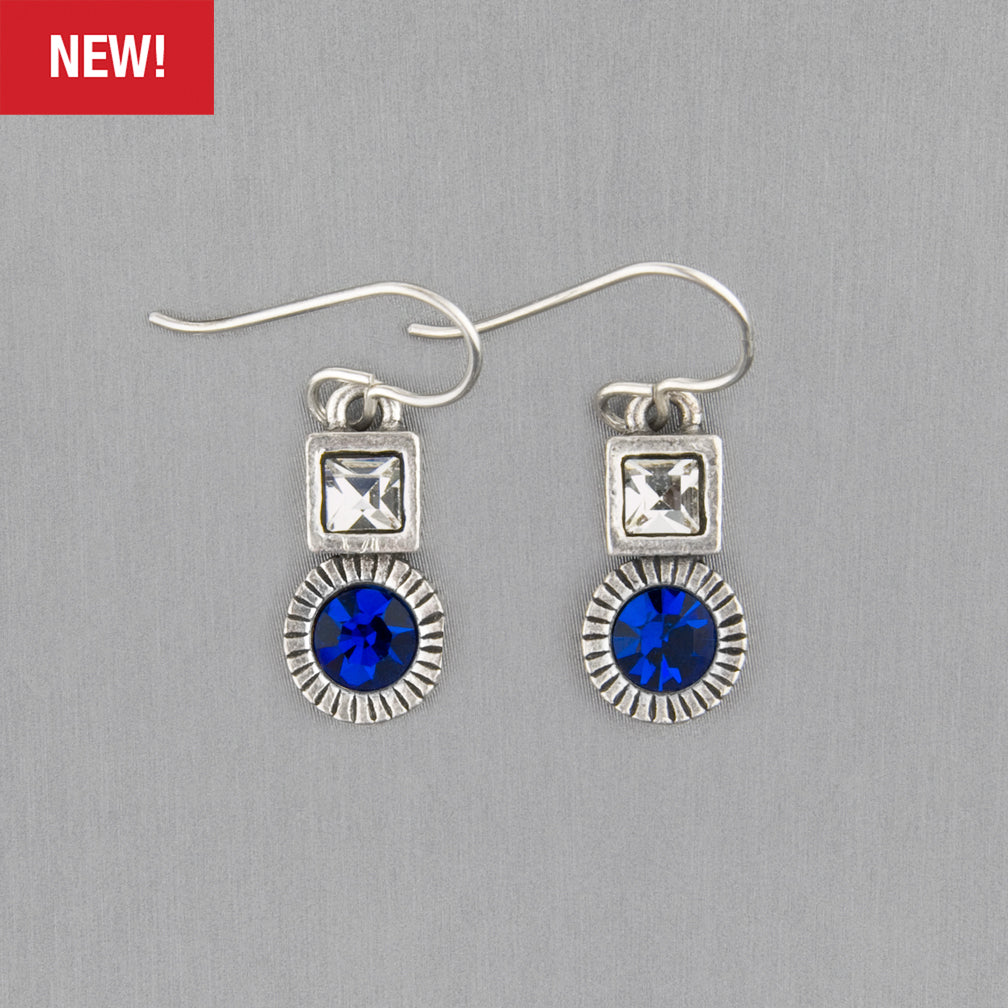 Patricia Locke Jewelry: Monologue Earrings in Capri Blue