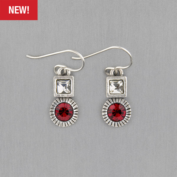 Patricia Locke Jewelry: Monologue Earrings in Ruby