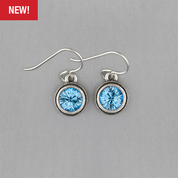 Patricia Locke Jewelry: Solo Earrings in Aquamarine