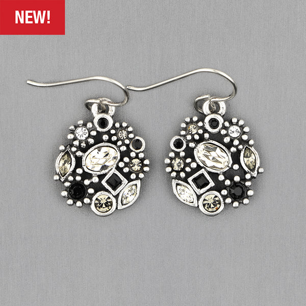 Patricia Locke Jewelry: Sonya Earrings in Black & White