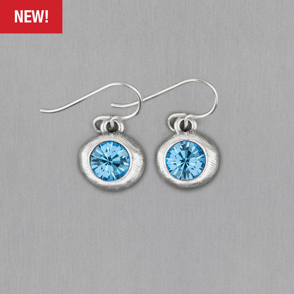 Patricia Locke Jewelry: Nugget Earrings in Aquamarine