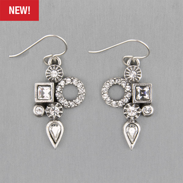 Patricia Locke Jewelry: Chambord Earrings in All Crystal