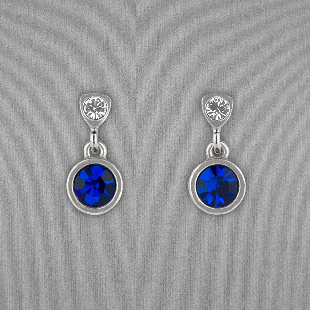 Patricia Locke Jewelry: Bouton Earrings in Capri Blue