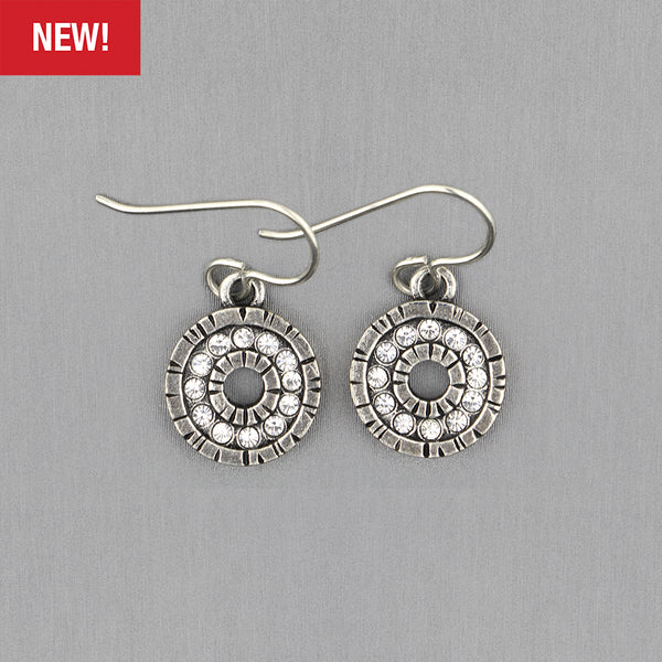 Patricia Locke Jewelry: Ferris Wheel Earrings in All Crystal