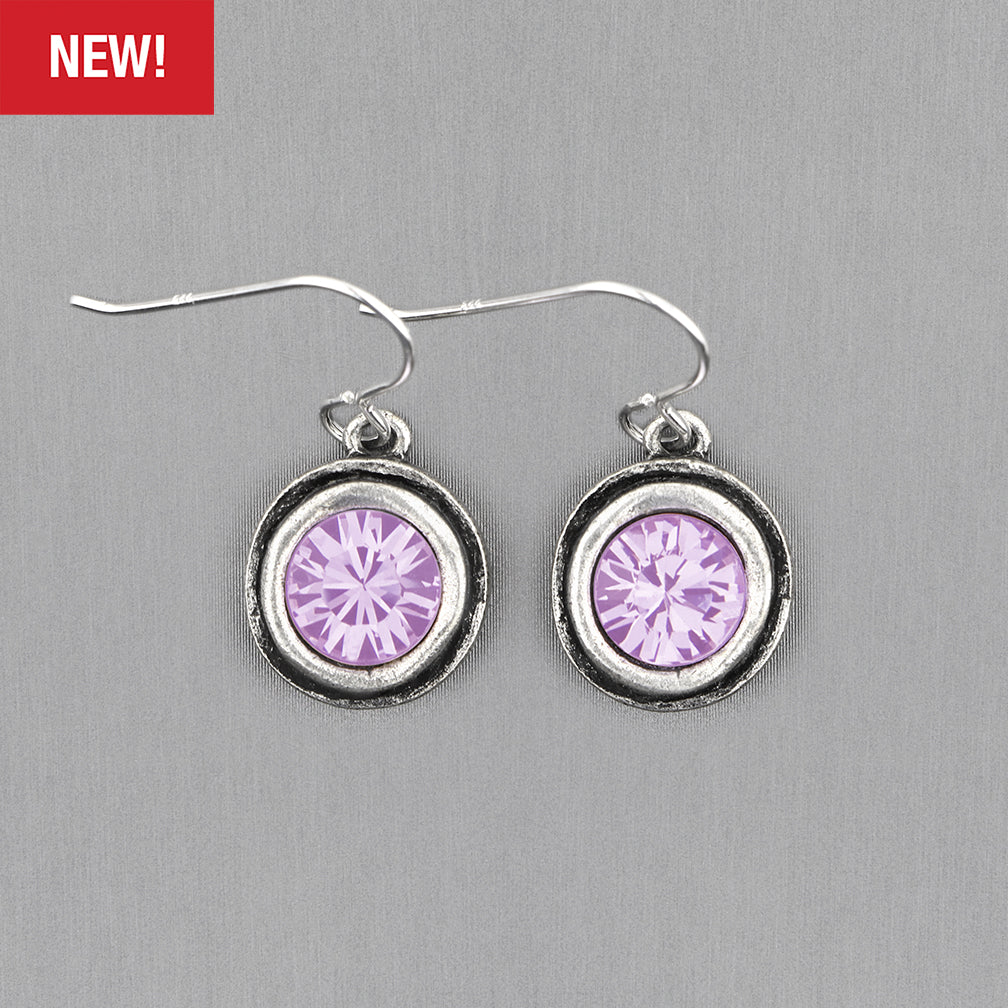 Patricia Locke Jewelry: Claudette Earrings in Violet