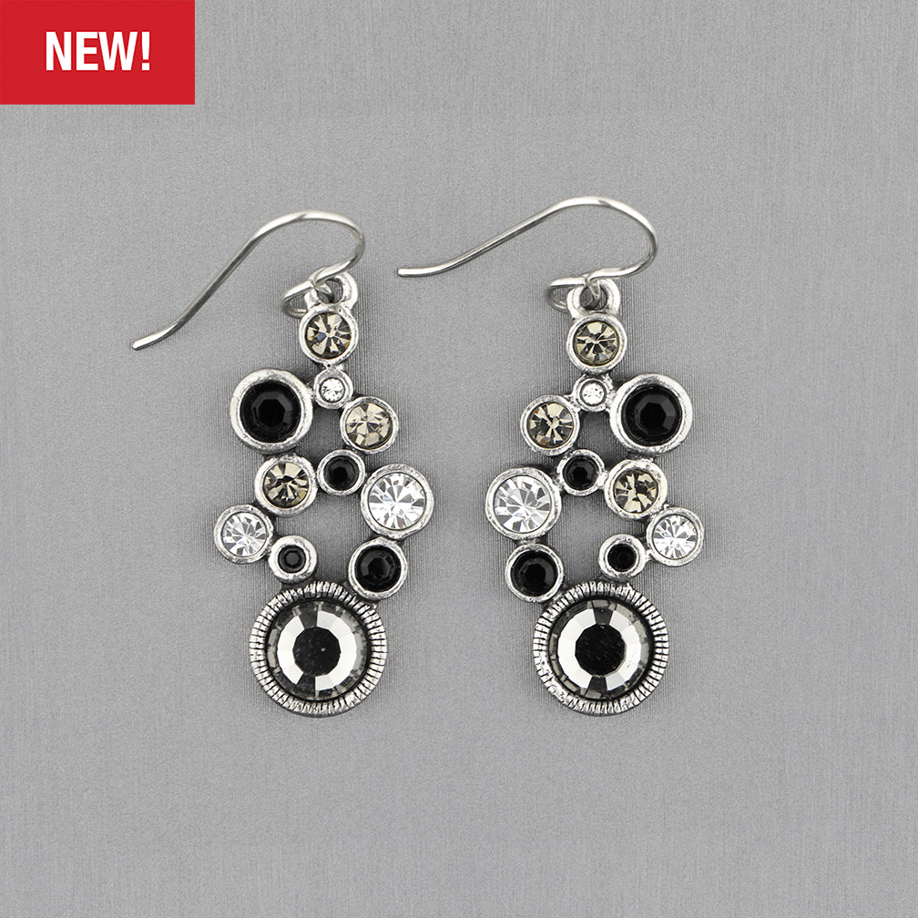 Patricia Locke Jewelry: Lace Earrings in Black & White