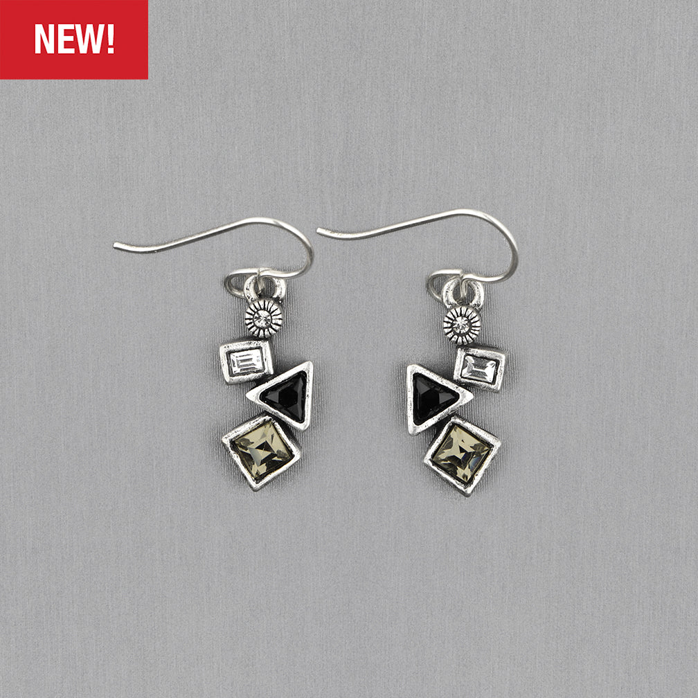 Patricia Locke Jewelry: Flurry Earrings in Black & White