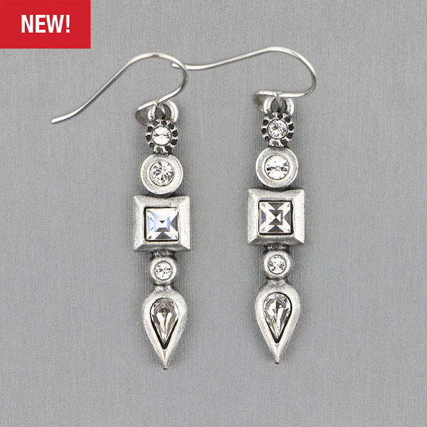 Patricia Locke Jewelry: Concord Earrings in All Crystal