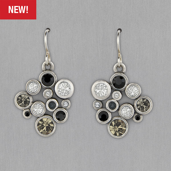 Patricia Locke Jewelry: Grace Earrings in Black & White