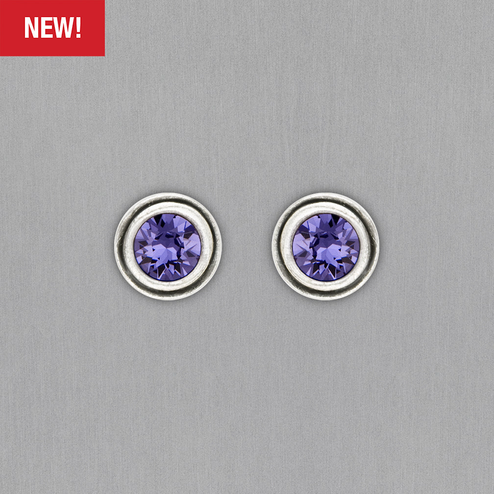 Patricia Locke Jewelry: Babe Post Earrings in Tanzanite