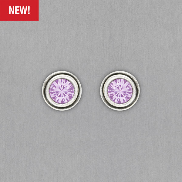 Patricia Locke Jewelry: Babe Post Earrings in Violet