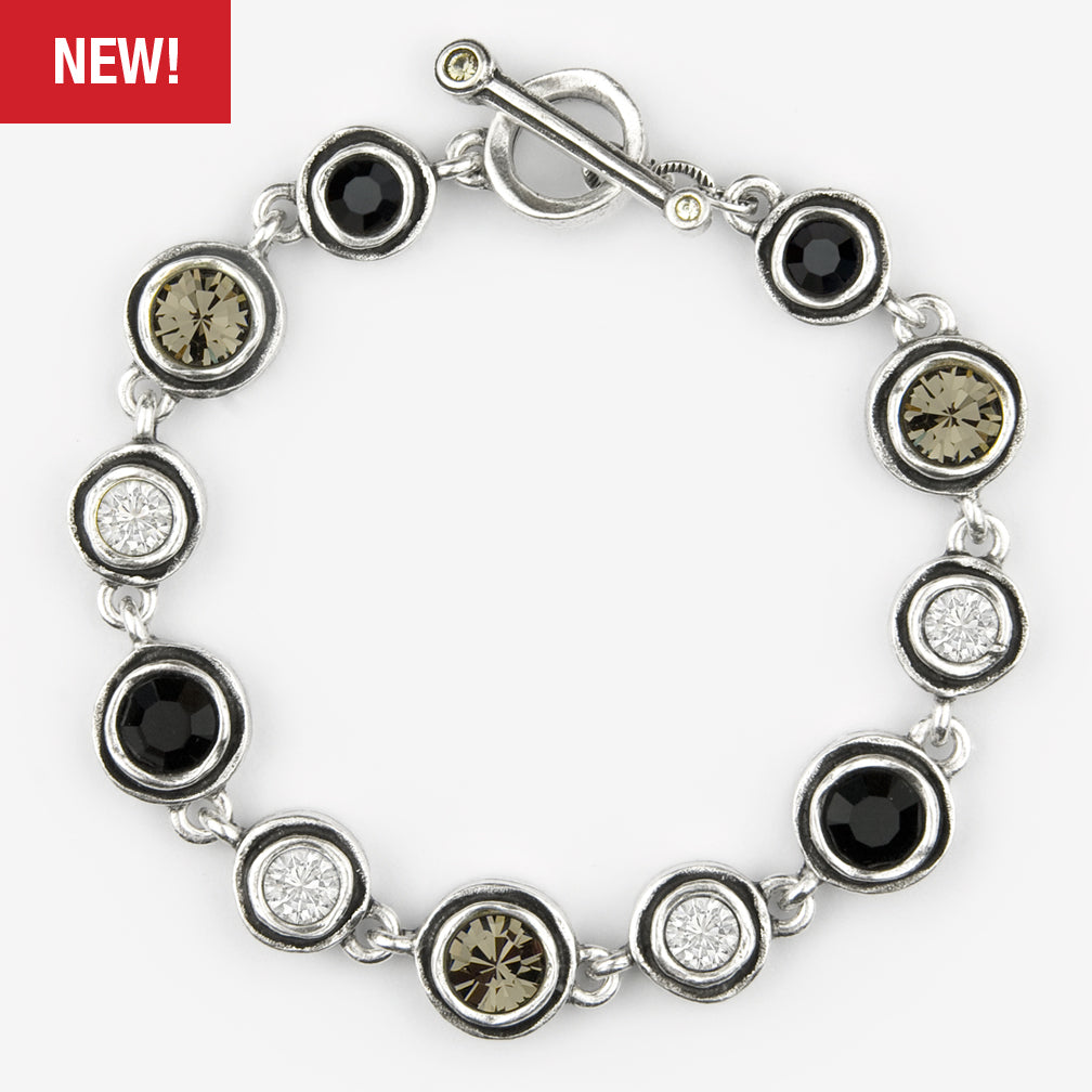 Patricia Locke Jewelry: Illumine Bracelet in Black & White