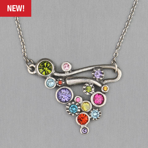 Patricia Locke Multicolor Flight of shops the Beeline Pendant Necklace Sterling Silver