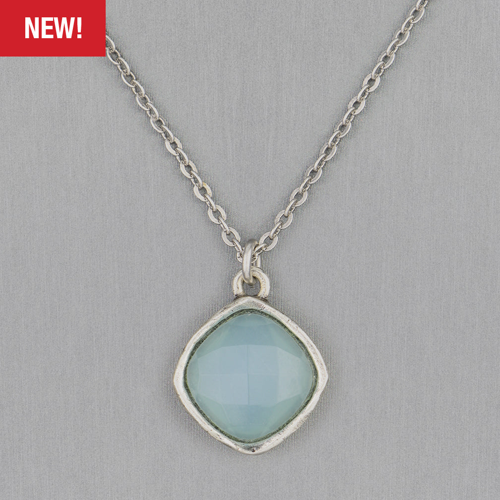 Patricia Locke Jewelry: Hail Necklace in Light Aqua Opal