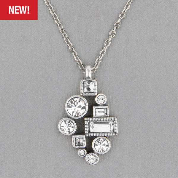 Patricia Locke Jewelry: Midtown Necklace in All Crystal