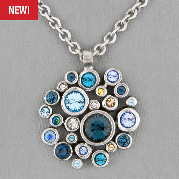 Patricia Locke Jewelry: Orlando Necklace in Ciel Bleu