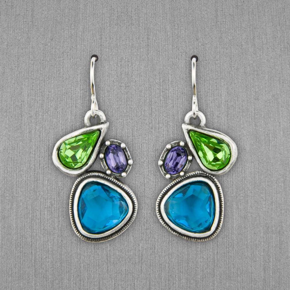Patricia Locke Jewelry: Gossip Earrings in Water Lily