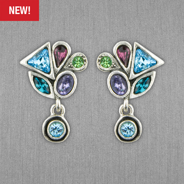Patricia Locke Jewelry: Over the Rainbow Earrings in Water Lily