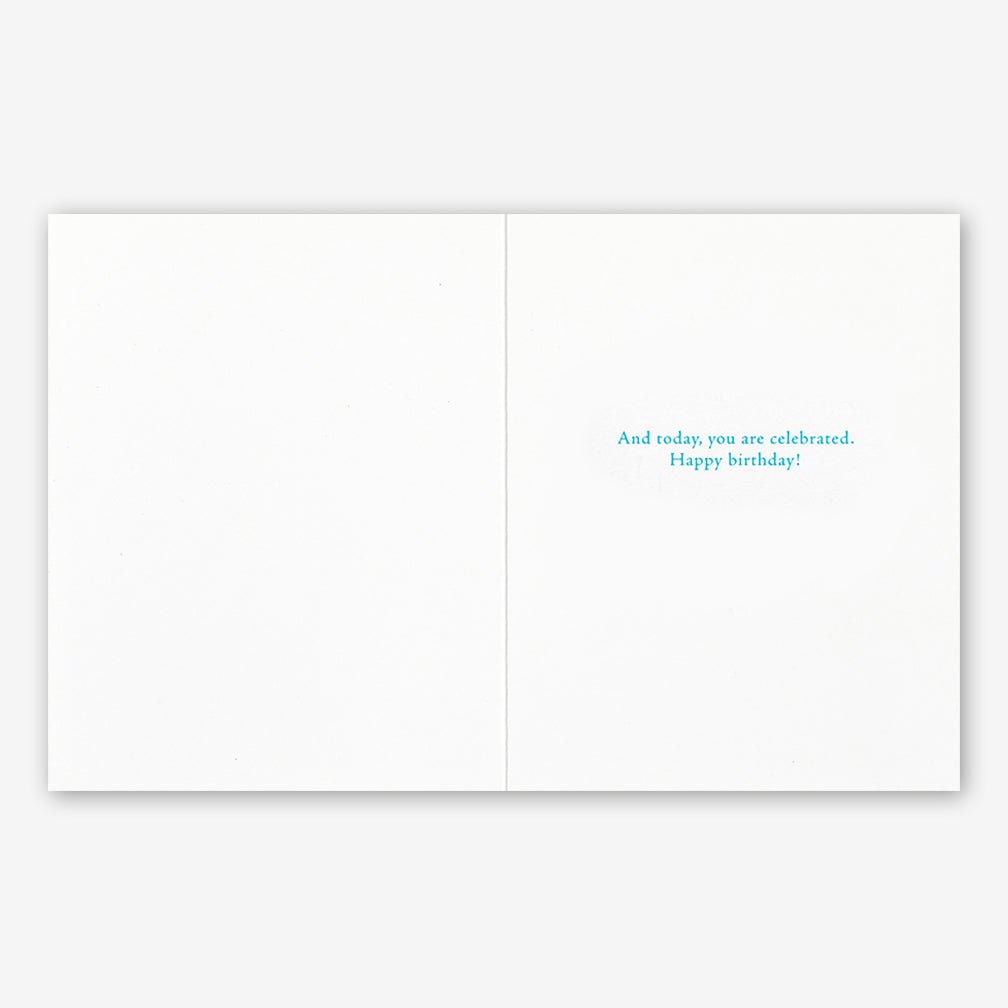 Positively Green Birthday Card: “You are all things.” —Joy Page