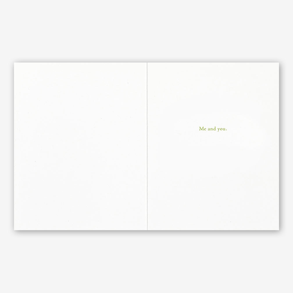 Positively Green Friendship Card: “Once upon a time… there were two good friends…” —Arnold Lobel