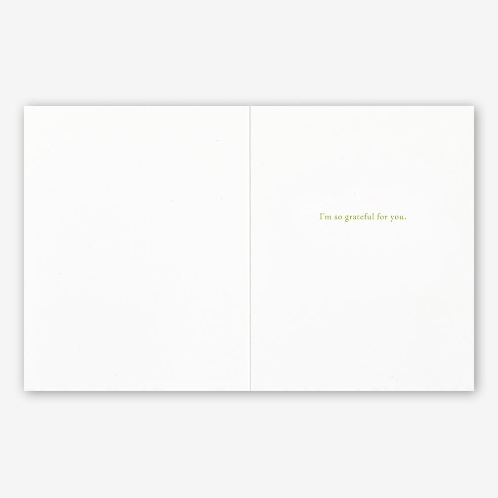 Positively Green Friendship Card: “Yes, we must ever be friends…” —Henry Wadsworth Longfellow