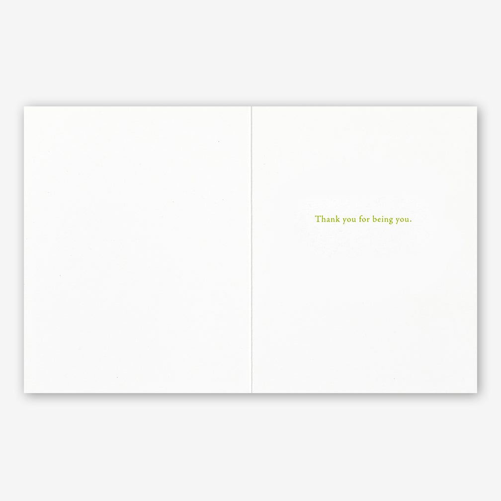 Positively Green Friendship Card: “Friendship makes all of life shine brightly.” —Henri Nouwen
