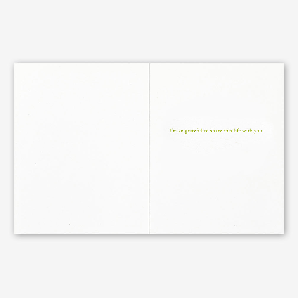 Positively Green Love Card: “...we’re branches of the same tree.” —W. B. Yeats