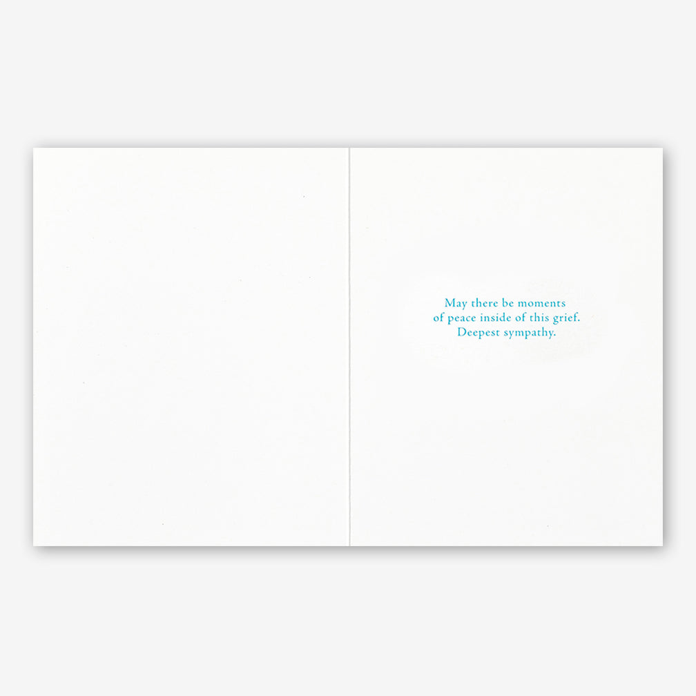 Positively Green Sympathy Card: “There is a sacredness in tears…” —Washington Irving
