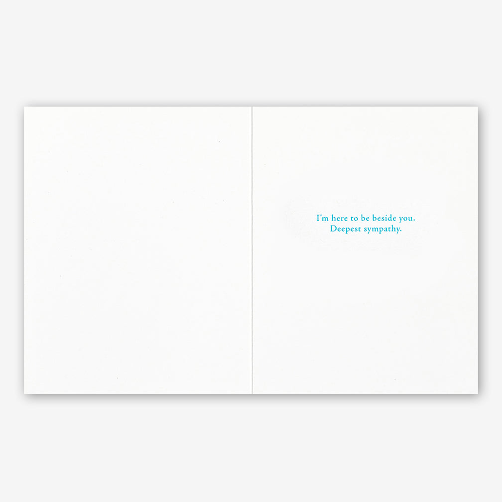 Positively Green Sympathy Card: “Grief is a long valley, a winding valley…” —C.S. Lewis