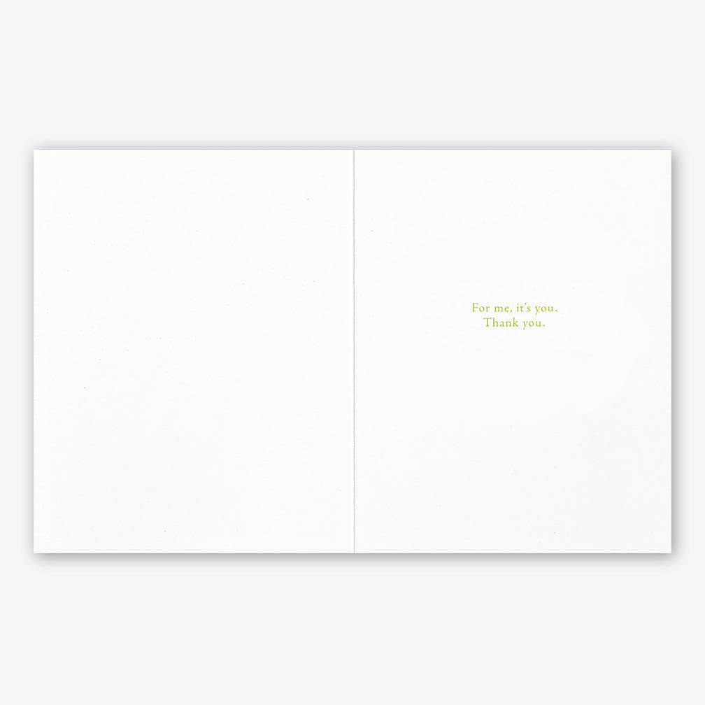 Positively Green Thank You Card: “…there’s something good in every day.” —Alice Morse Earle