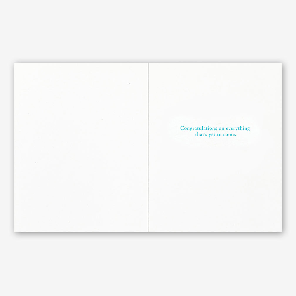Positively Green Wedding Card: “Everything in the world began with a yes.” —Clarice Lispector