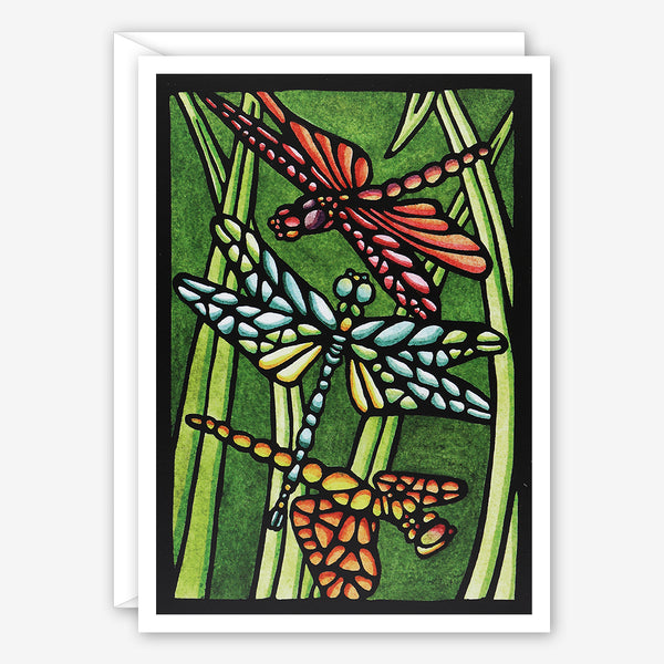 Sarah Angst Art Cards: Three Dragonflies