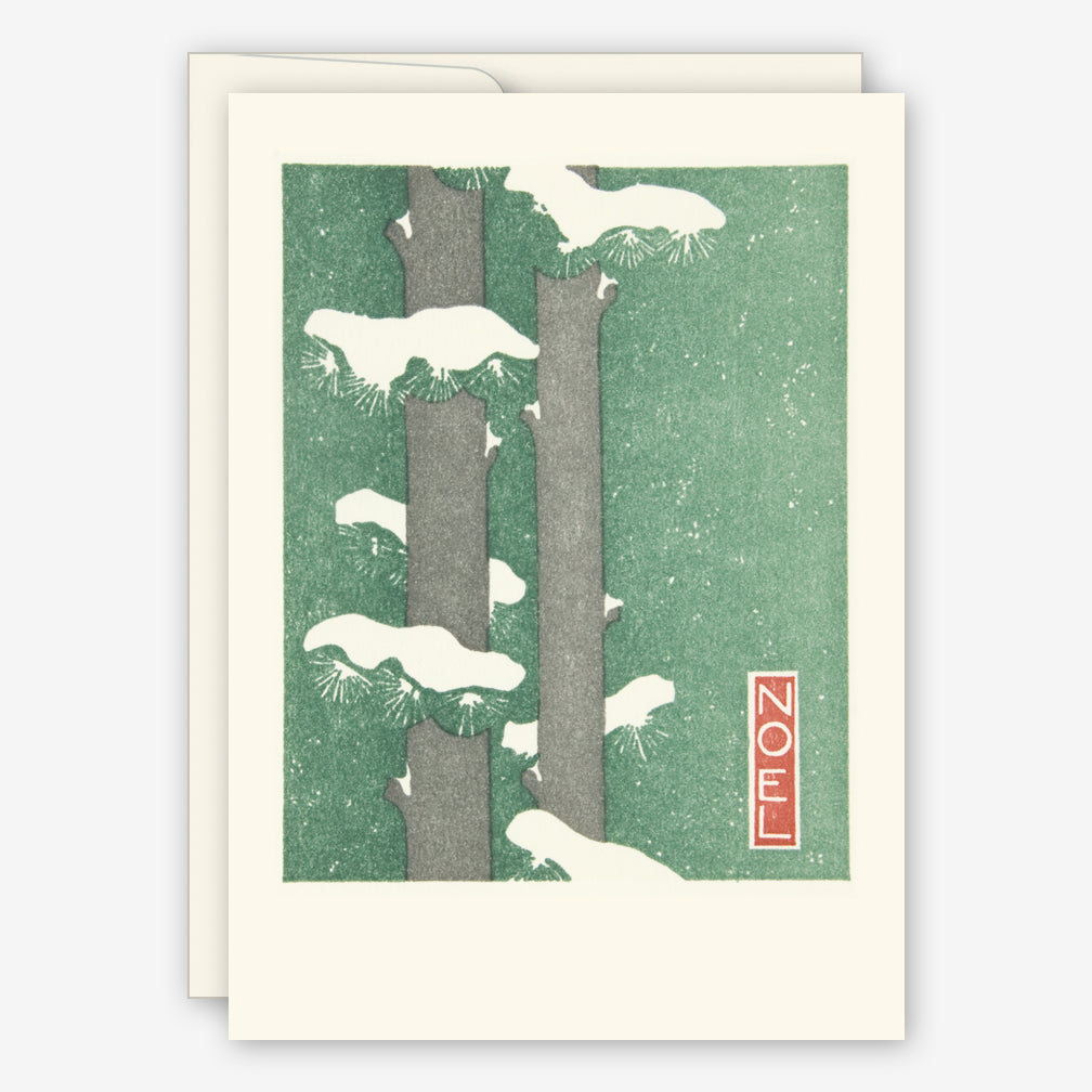 Saturn Press Holiday Cards: Modern Pine