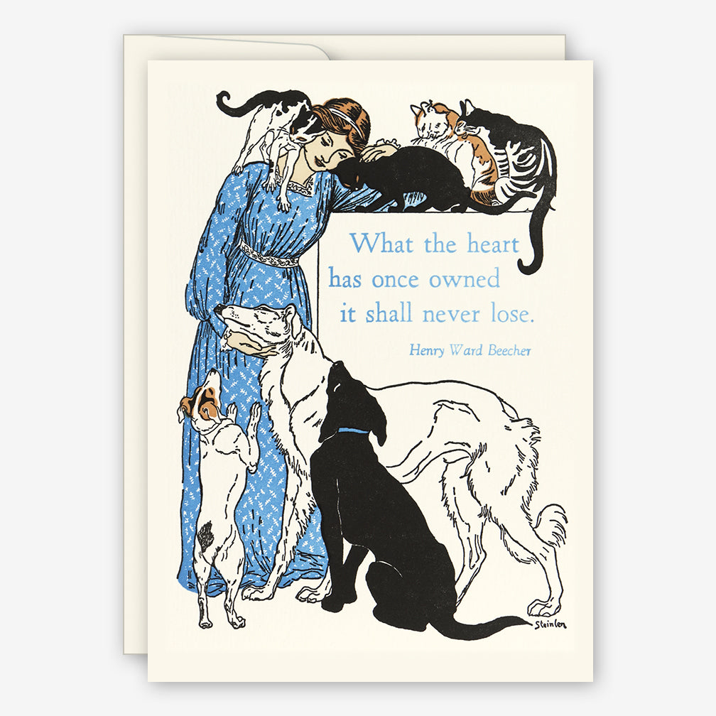 Saturn Press Sympathy Card: Animal Lover