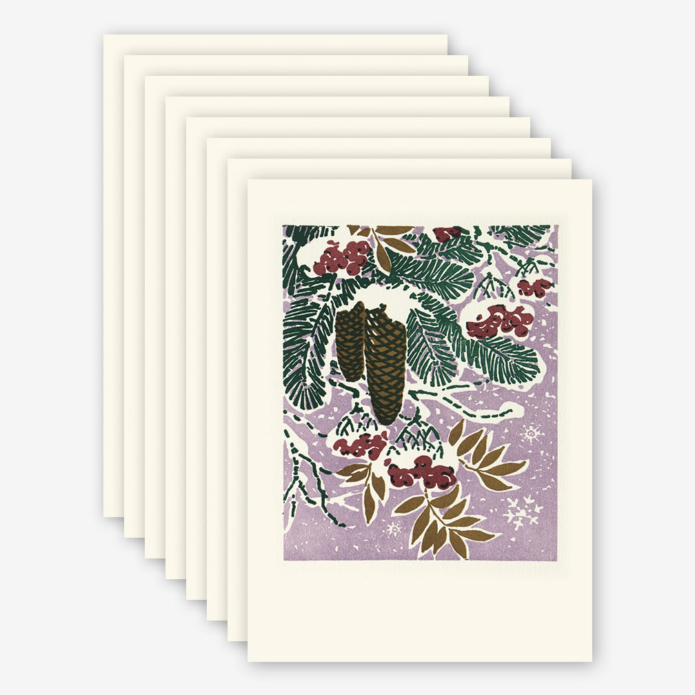 Saturn Press Holiday Box of Cards: Bough