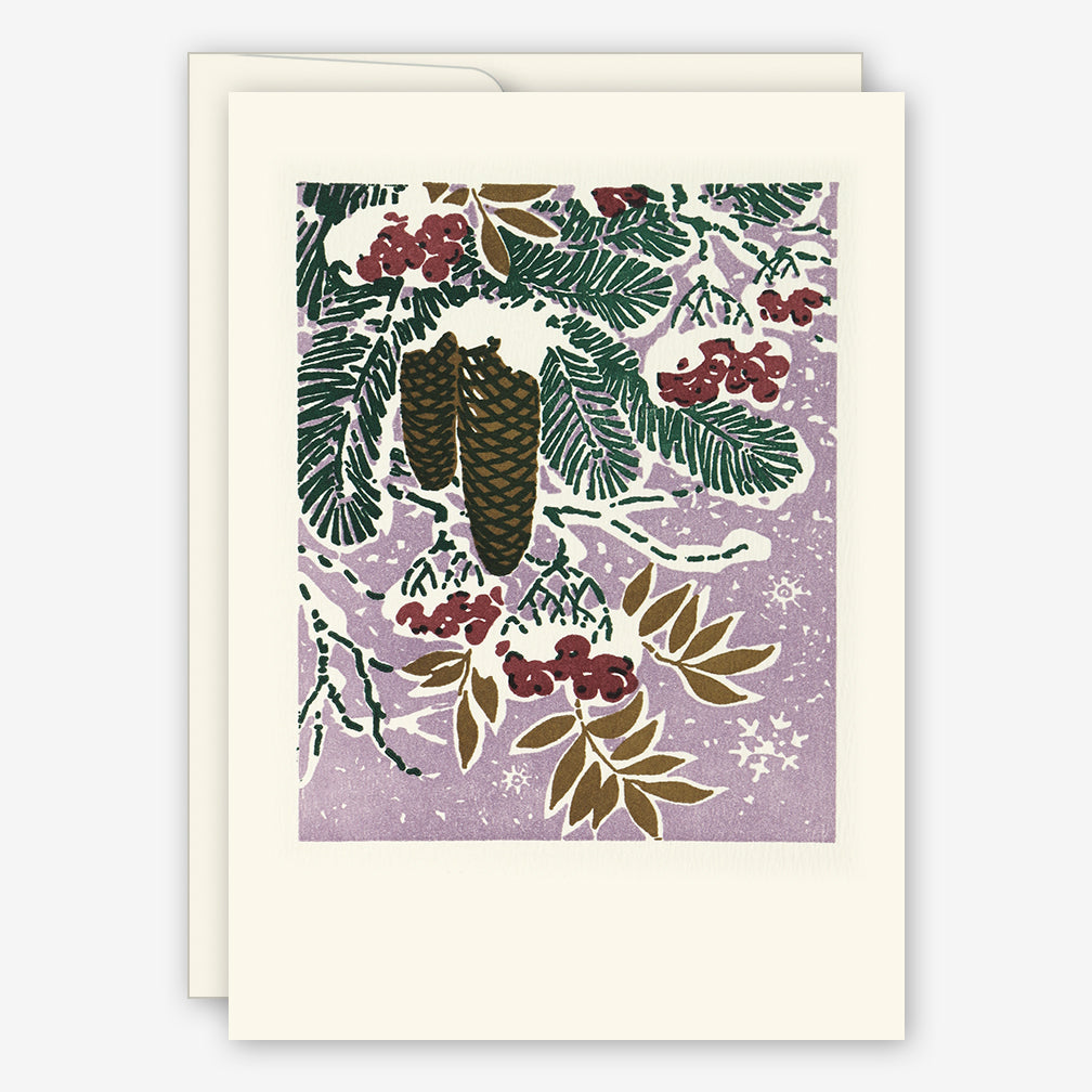 Saturn Press Holiday Cards: Bough
