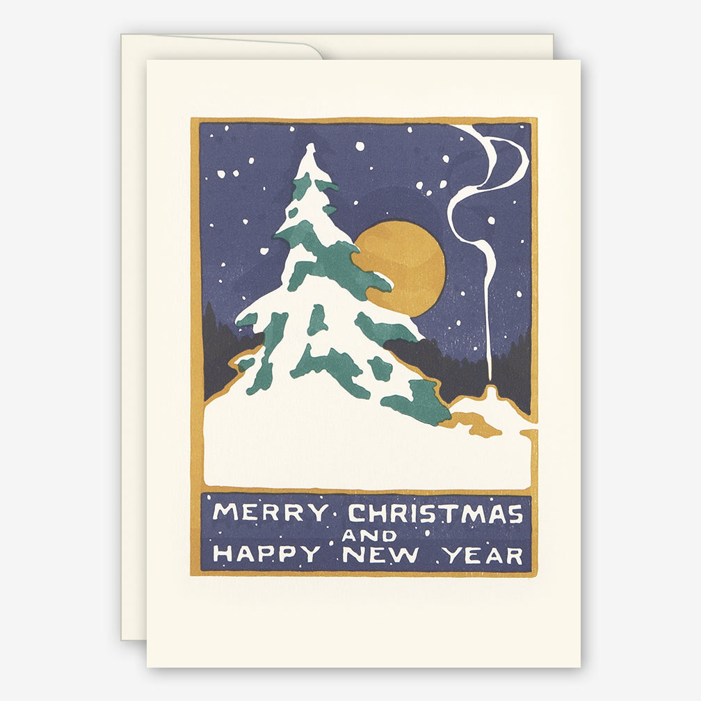 Saturn Press Holiday Cards: Winter Moonlight