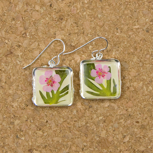 Shari Dixon Earrings: Tranquility Group, Small Square