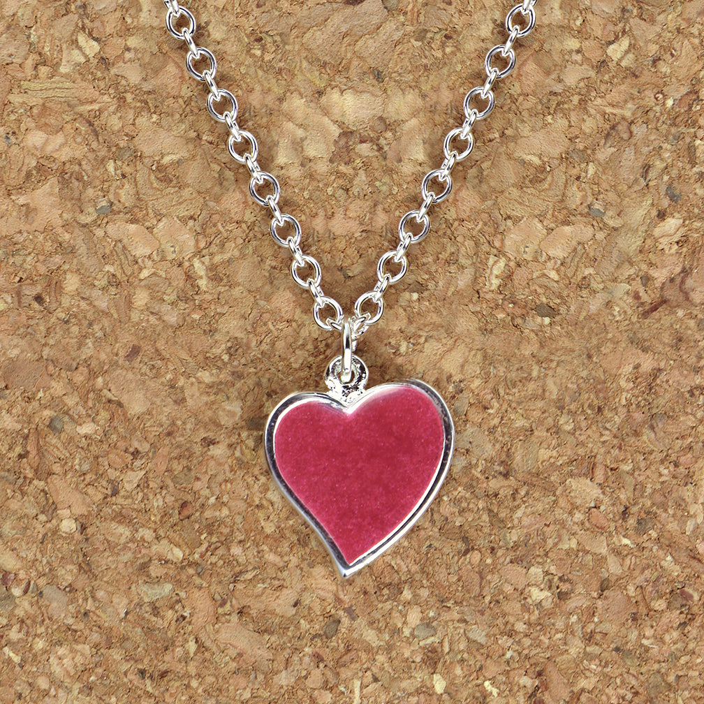 Shari Dixon Necklace: Heart, Sparkling Watermelon